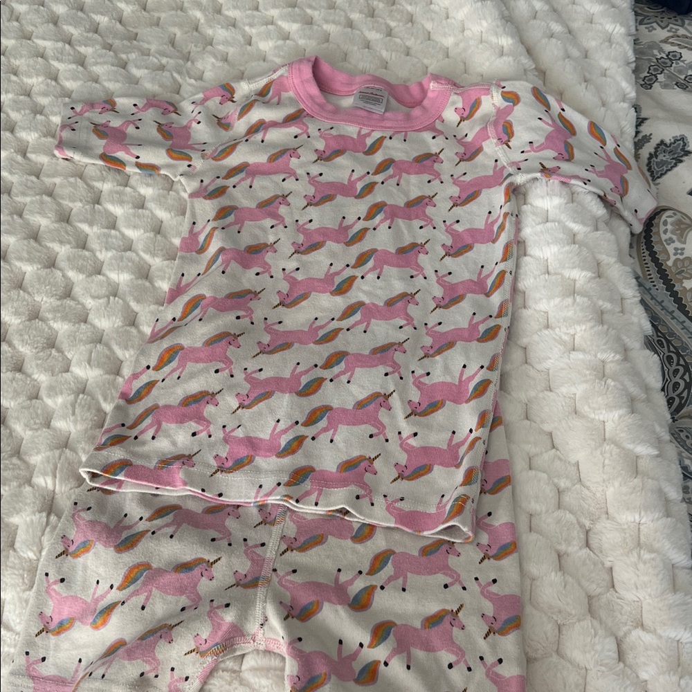 Hanna Andersson Pink Unicorn Pajama Top